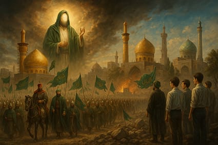 این تصویر خلاصه‌ای منظم و دسته‌بندی‌شده از نقش ایران در ظهور امام زمان (عج) شامل موضوعاتی چون منابع دینی، حکومت، شخصیت‌ها، مسیر قیام، حوزه علمیه، بحران‌ها، نقش جوانان و تحلیل تطبیقی کشورها است.